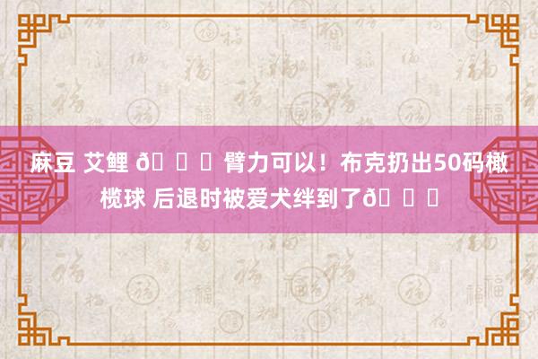 麻豆 艾鲤 🏈臂力可以！布克扔出50码橄榄球 后退时被爱犬绊到了😂