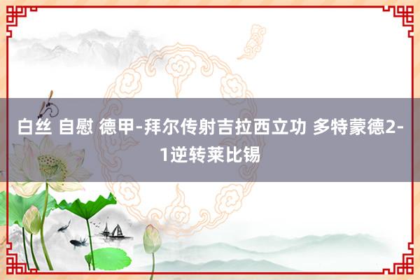 白丝 自慰 德甲-拜尔传射吉拉西立功 多特蒙德2-1逆转莱比锡