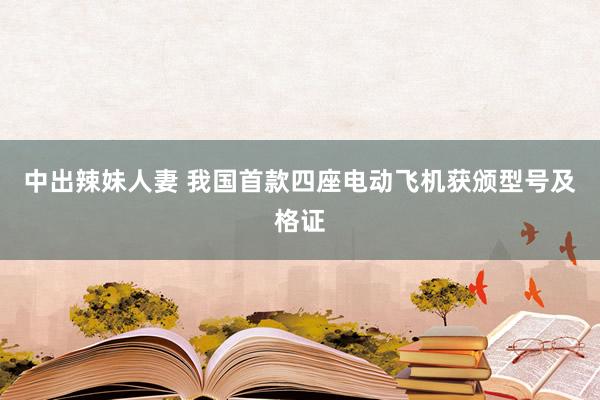 中出辣妹人妻 我国首款四座电动飞机获颁型号及格证