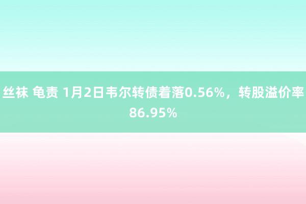 丝袜 龟责 1月2日韦尔转债着落0.56%，转股溢价率86.95%