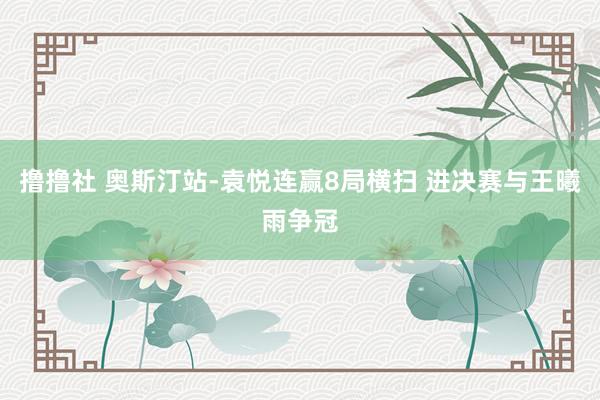 撸撸社 奥斯汀站-袁悦连赢8局横扫 进决赛与王曦雨争冠