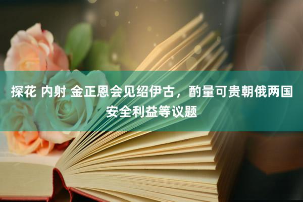 探花 内射 金正恩会见绍伊古，酌量可贵朝俄两国安全利益等议题