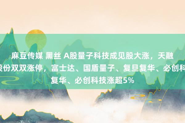 麻豆传媒 黑丝 A股量子科技成见股大涨，天融信、星光股份双双涨停，富士达、国盾量子、复旦复华、必创科技涨超5%