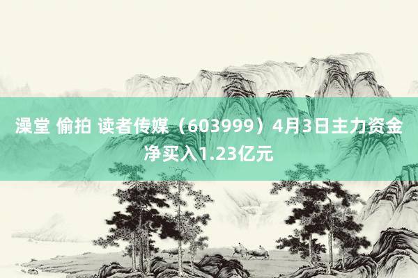 澡堂 偷拍 读者传媒（603999）4月3日主力资金净买入1.23亿元