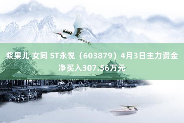 浆果儿 女同 ST永悦（603879）4月3日主力资金净买入307.56万元