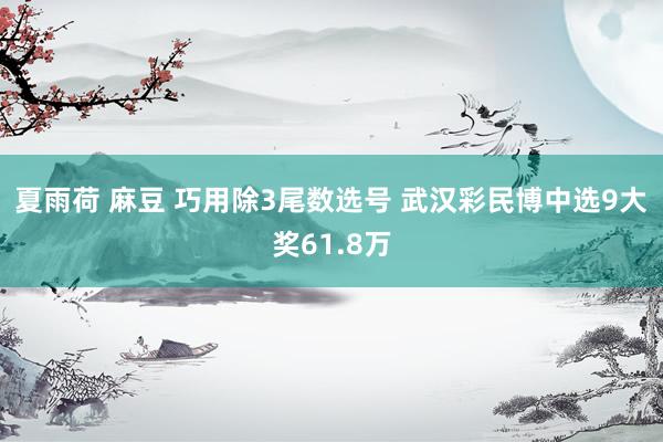 夏雨荷 麻豆 巧用除3尾数选号 武汉彩民博中选9大奖61.8万