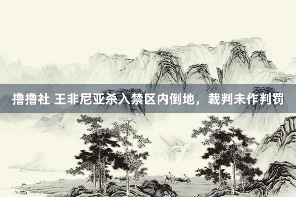 撸撸社 王非尼亚杀入禁区内倒地，裁判未作判罚