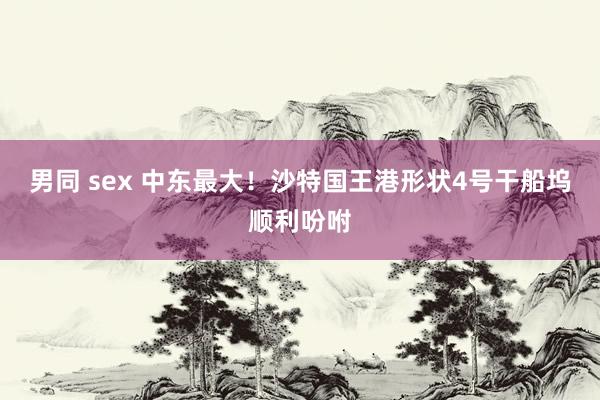 男同 sex 中东最大！沙特国王港形状4号干船坞顺利吩咐